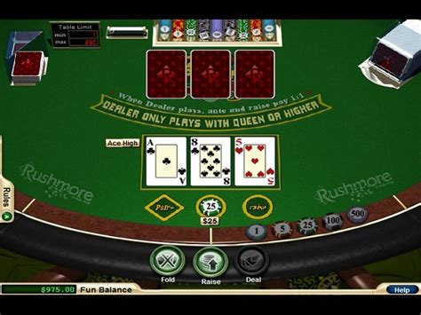 three card poker slots.